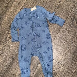 GAP Blue Patterned Kids Footie